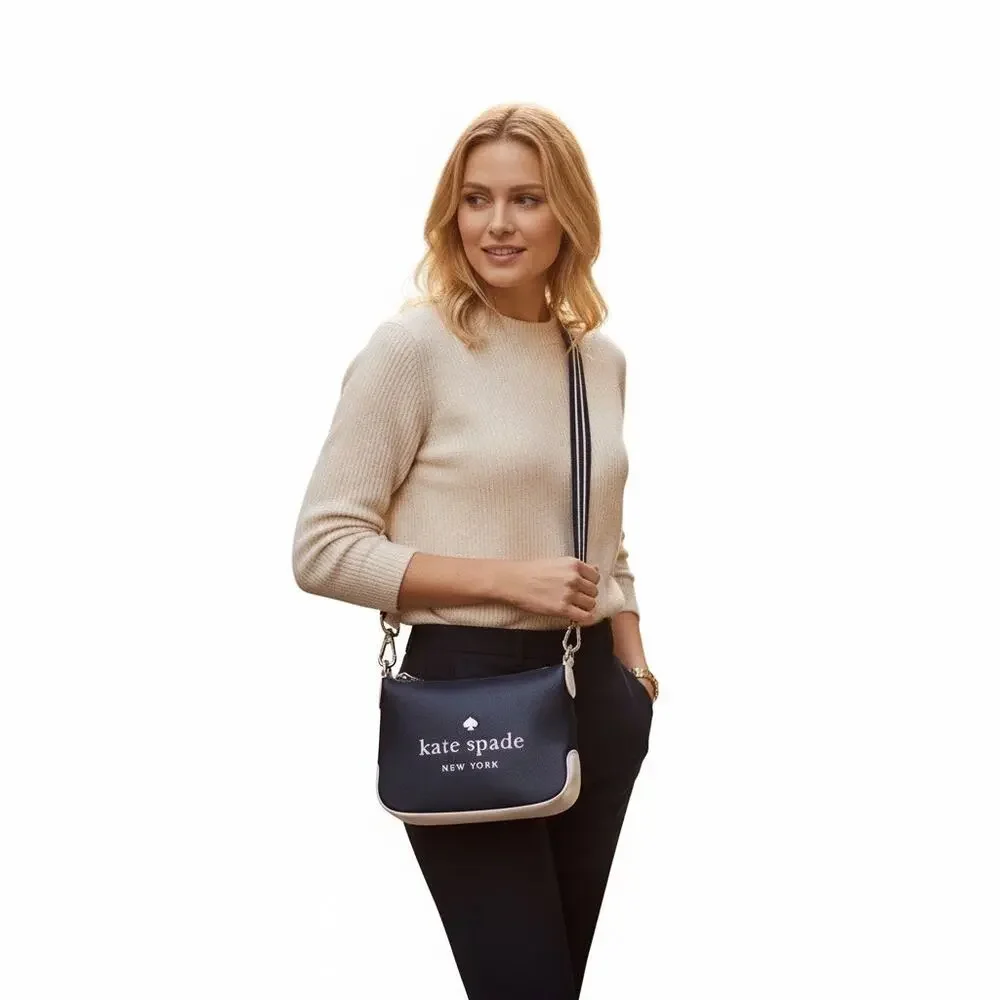 Kate Spade Rosie Small Crossbody Purse Blazer Blue Leather KF379